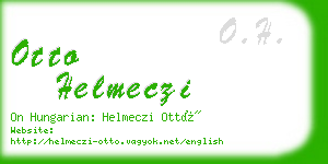 otto helmeczi business card